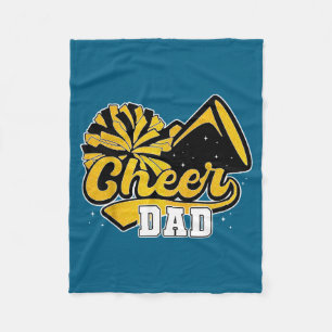 Trotse cheer papa favoriete cheerleader kunstwerk fleece deken