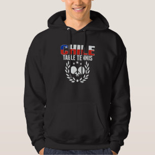 Trotse Chile Tafeltennis Chileense Ping Pong Steun Hoodie