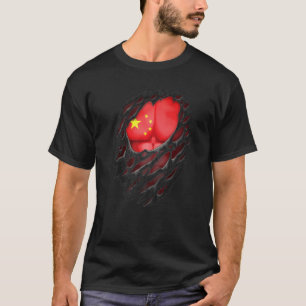 Trotse Chinese wortels erfgoed gescheurd gescheurd T-shirt