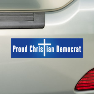 Trotse Christelijk-democraat Bumpersticker