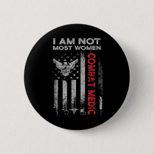 Trotse Combat Field Medic Veteran Soldier Gifts Co Ronde Button 5,7 Cm