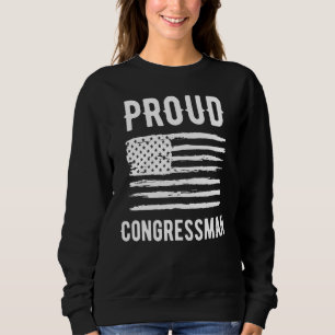 Trotse Congreslid Beroep Amerikaanse Vlag Trui