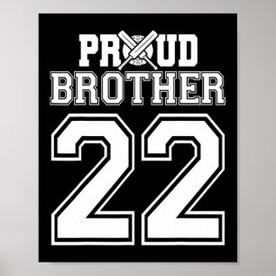 Trotse Cricket Broer Nummer 22 Poster