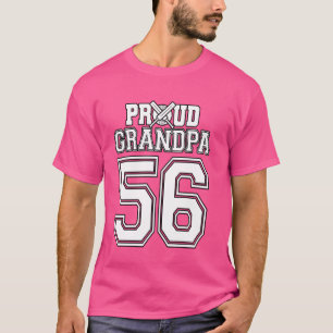 Trotse Cricket Opa Nummer 56 T-shirt