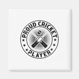 Trotse Cricketspeler - Cricketende Cricketspeler  Magneet