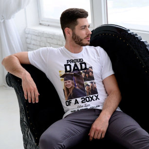 Trotse DAD van een 2024 Afstuderen   3 foto's T-shirt