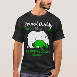 Trotse Daddy Beer Mitochondriale Ziekte Bewustzijn T-shirt