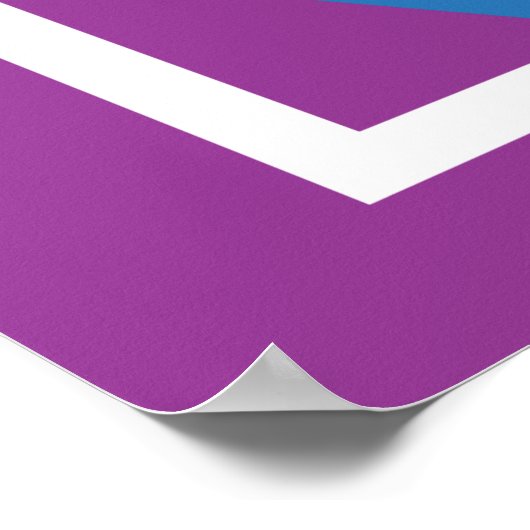 Trotse dagelijkse regenboogkleuren LGBTQ+ pride ma Poster (Hoek)