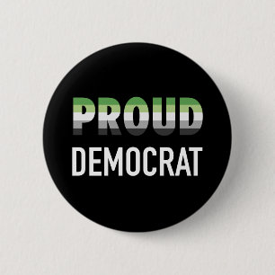 trotse democraat ronde button 5,7 cm