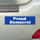 Trotse democratische Bumpersticker (Op auto)
