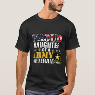Trotse dochter van een legerveteraan t-shirt