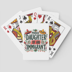 Trotse dochter van een Mexicaanse immigrant Pokerkaarten