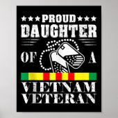 Trotse dochter van een Vietnam Veteran Memorial Da Poster (Voorkant)