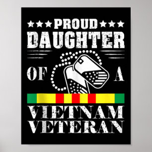 Trotse dochter van een Vietnam Veteran Memorial Da Poster