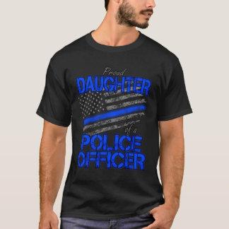 trotse dochter van politieagent wetshandhaving h t-shirt