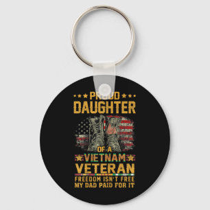 Trotse dochter van Vietnam veteraan patriottische  Sleutelhanger