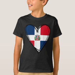 Trotse Dominicaanse Jongen Meisje Tante Vader Mama T-shirt