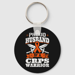 Trotse echtgenoot van een CRPS Warrior RSD Awarene Sleutelhanger