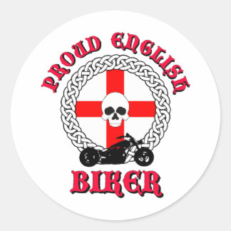 Trotse Engelse Biker Ronde Sticker