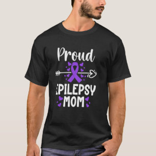 Trotse epilepsie-moeder van een epilepsie-krijger t-shirt
