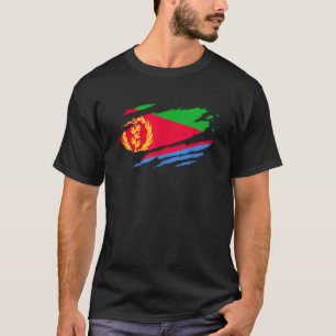 Trotse Eritrese gift Voetbal fan T-shirt