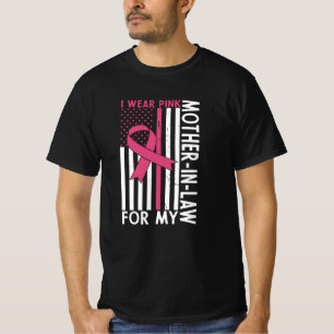 Trotse familie borstkanker krijger schoonmoeder t-shirt