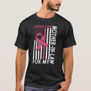 Trotse familie borstkanker krijger schoonmoeder t-shirt