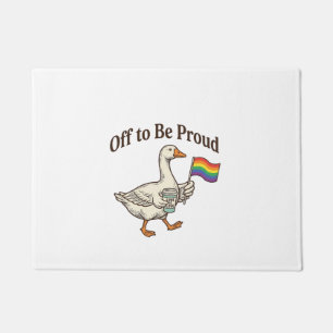 Trotse Gans Pride Parade Vintage Shirt Ontwerp_1 Deurmat