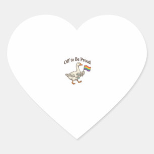 Trotse Gans Pride Parade Vintage Shirt Ontwerp_1 Hart Sticker
