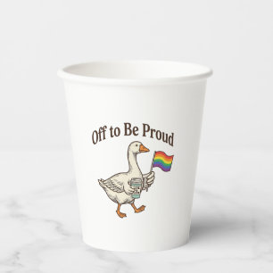 Trotse Gans Pride Parade Vintage Shirt Ontwerp_1 Papieren Bekers