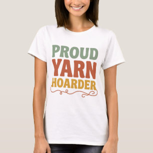 Trotse Garens Hoarder Grappig Breien T-shirt