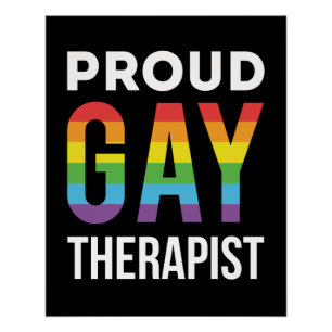 Trotse Gay Therapist Counselor LGBTQ Pride Perfect Poster