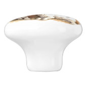 Trotse geitenmoeder en Kinder Keramische Knop (Zijkant)