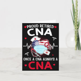 Trotse Gepensioneerde CNA Een Verpleegster Een Ver Kaart