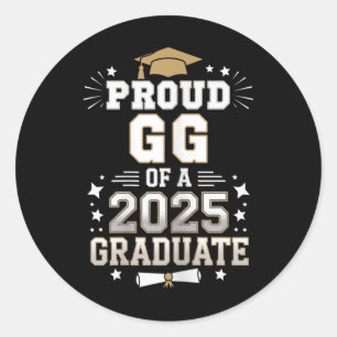 Trotse GG van een CL van 2025 Afstuderen Senior Gr Ronde Sticker
