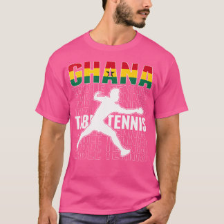 Trotse Ghanese tafeltennisfans Jersey Ghanese vlag T-shirt