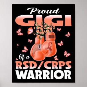 Trotse Gigi van een RSD CRPS Warrior Awareness Box Poster