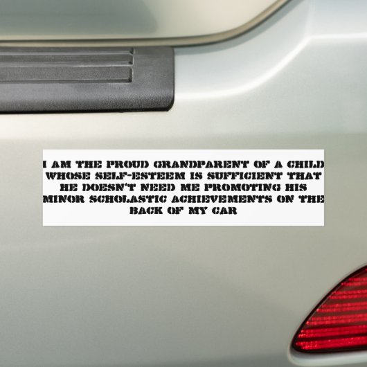 trotse grootouder bumpersticker (Op auto)