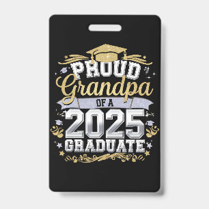 Trotse Grootvader Van Een Afgestudeerde In 2025 Fa Badge