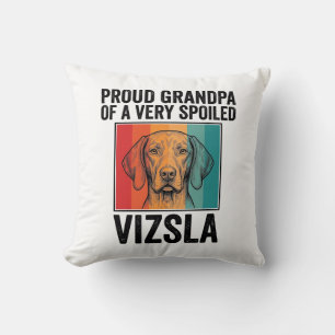 Trotse Grootvader Vizsla Vintage Hondenliefhebber Kussen