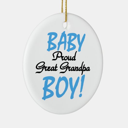 Trotse Grote Opa Baby Jongen Cadeaus Keramisch Ornament (Rechts)