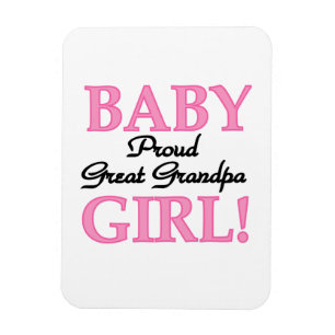Trotse Grote Opa Baby Meisje Gifts Magneet