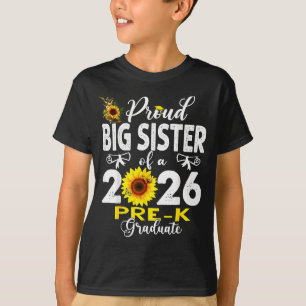 Trotse grote zus van afgestudeerde kleuters van 20 t-shirt