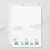 Trotse haan uitnodiging (Achterkant)