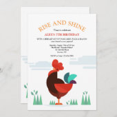 Trotse haan uitnodiging (Voorkant / Achterkant)