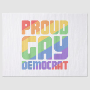 Trotse HBT-democraat Funny LGBT Tissuepapier