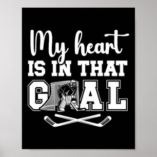 Trotse Hockey Doelman Moeder Van Een Hockey Doelma Poster