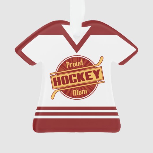 Trotse Hockey Moeder  Jersey Ornament (voorkant)