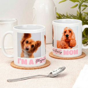 Trotse Hond Moeder Cadeau Aangepaste Foto Collage Koffiemok