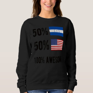 Trotse Hondurese Amerikaanse vlag Honduras USA 1 Trui